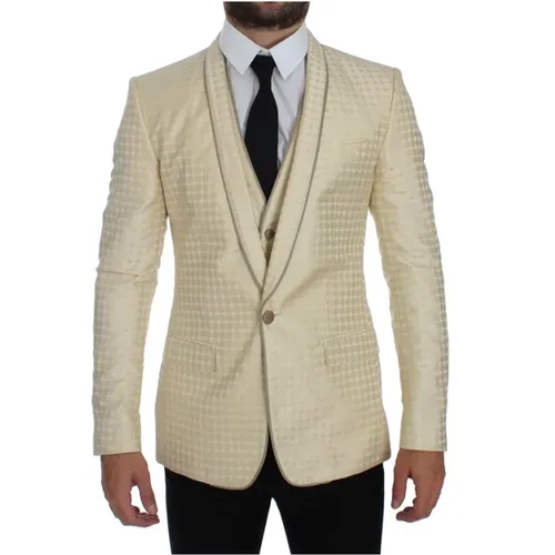 Suits > Formal Blazers - - Dolce & Gabbana - Modalova