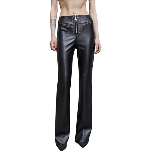 Trousers > Leather Trousers - - PATRIZIA PEPE - Modalova