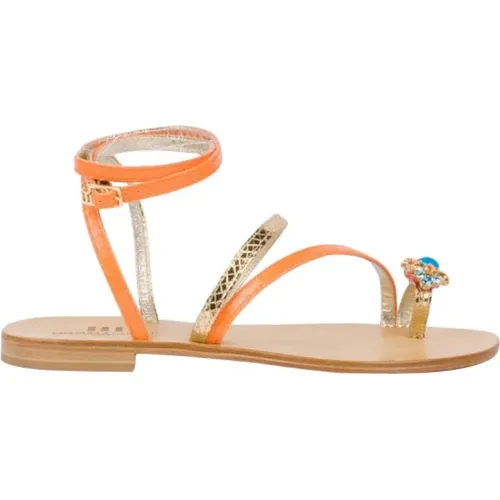 Shoes > Sandals > Flat Sandals - - Emanuela Caruso - Modalova