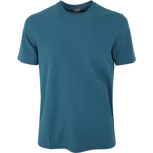 Zanone - Tops > T-Shirts - Blue - Zanone - Modalova