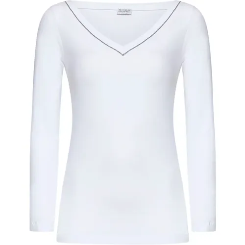 Tops > Long Sleeve Tops - - BRUNELLO CUCINELLI - Modalova