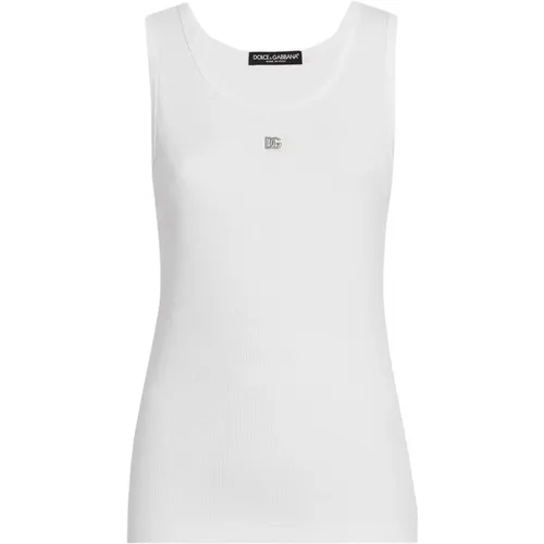 Tops > Sleeveless Tops - - Dolce & Gabbana - Modalova