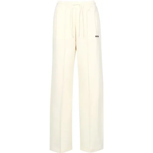 Trousers > Wide Trousers - - Msgm - Modalova