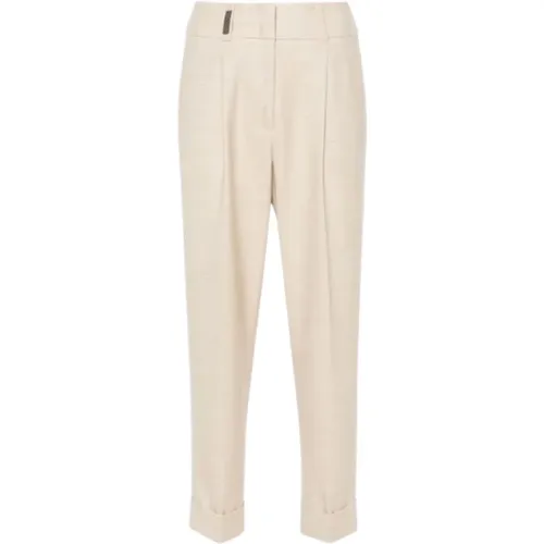 Trousers > Slim-fit Trousers - - PESERICO - Modalova