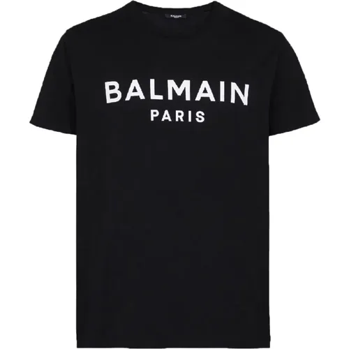 Balmain - Tops > T-Shirts - Black - Balmain - Modalova