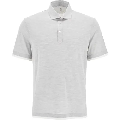 Tops > Polo Shirts - - BRUNELLO CUCINELLI - Modalova