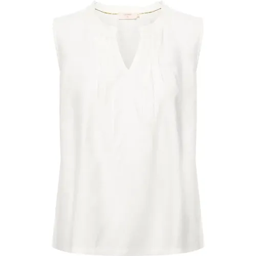 Tops > Sleeveless Tops - - Cream - Modalova