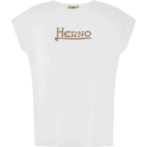 Herno - Tops > T-Shirts - White - Herno - Modalova