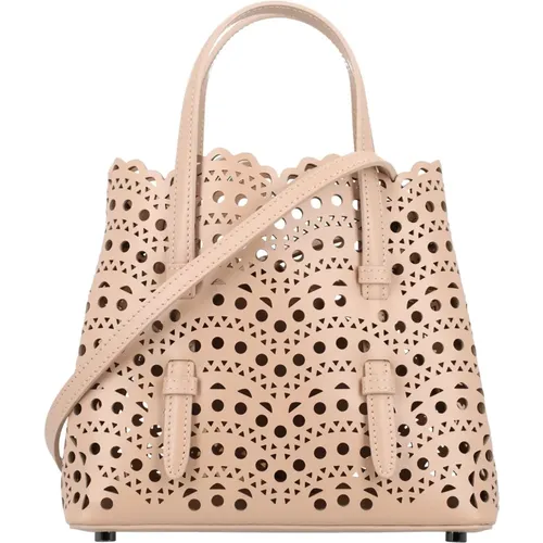 Alaïa - Bags > Tote Bags - Beige - Alaïa - Modalova