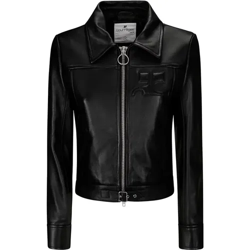 Jackets > Leather Jackets - - Courrèges - Modalova