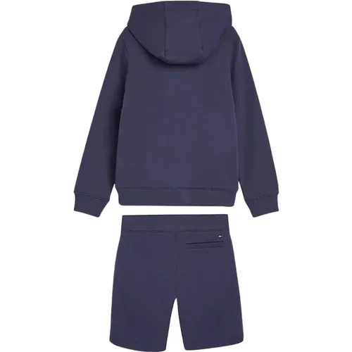Sports suit with a hoodie and bermuda shorts - Tommy Hilfiger - Modalova