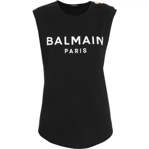 Tops > Sleeveless Tops - - Balmain - Modalova