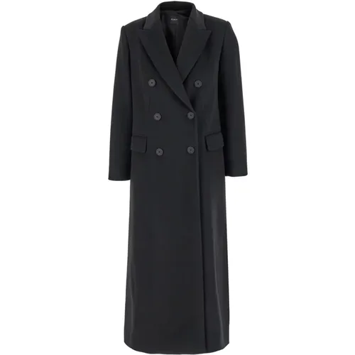 Coats > Double-Breasted Coats - - Plain Units - Modalova