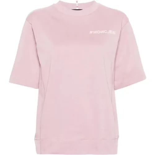 Moncler - Tops > T-Shirts - Pink - Moncler - Modalova