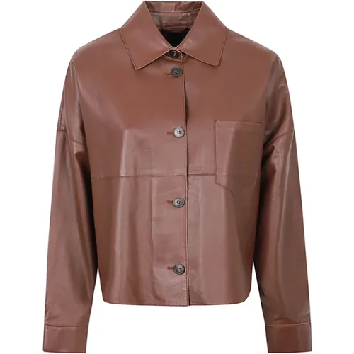 Jackets > Leather Jackets - - Max Mara Weekend - Modalova