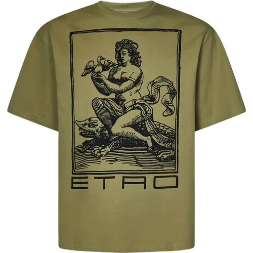 Etro - Tops > T-Shirts - Green - ETRO - Modalova