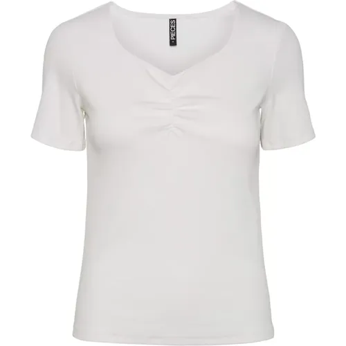 Pieces - Tops > T-Shirts - White - Pieces - Modalova