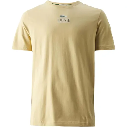 Lacoste - Tops > T-Shirts - Beige - Lacoste - Modalova