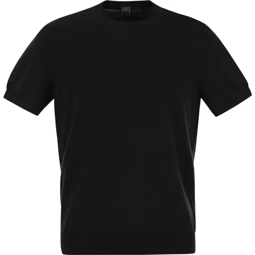 Fedeli - Tops > T-Shirts - Black - Fedeli - Modalova