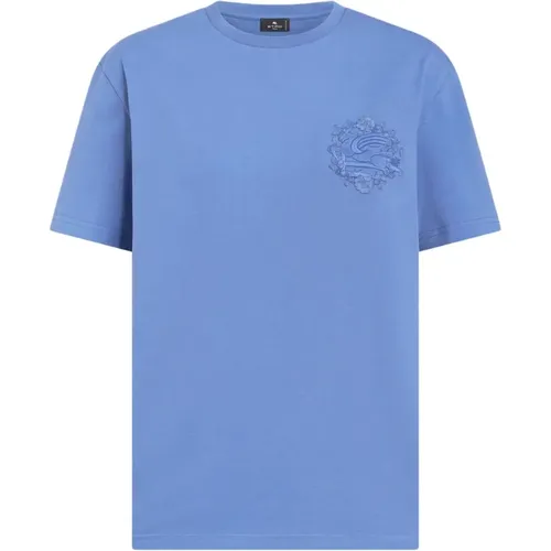 Etro - Tops > T-Shirts - Blue - ETRO - Modalova