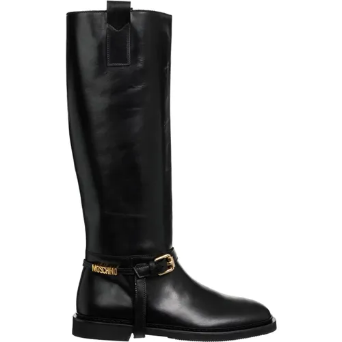 Shoes > Boots > High Boots - - Moschino - Modalova