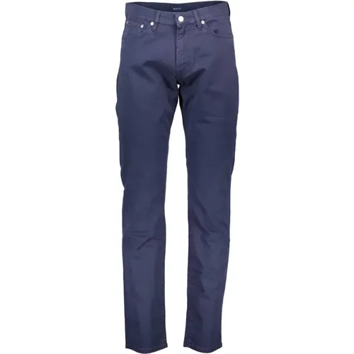 Gant - Trousers > Chinos - Blue - Gant - Modalova