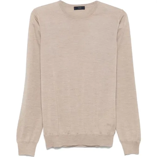 Knitwear > Round-neck Knitwear - - Fay - Modalova