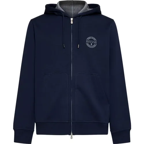 Sweatshirts & Hoodies > Zip-throughs - - BRUNELLO CUCINELLI - Modalova