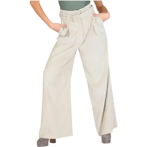 Trousers > Wide Trousers - - Giulia N Couture - Modalova