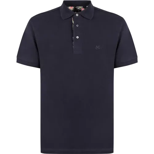 Etro - Tops > Polo Shirts - Blue - ETRO - Modalova