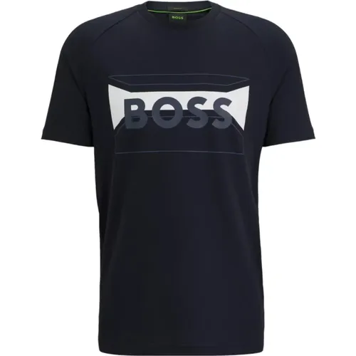 Boss - Tops > T-Shirts - Blue - Boss - Modalova
