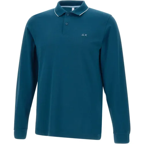 Sun68 - Tops > Polo Shirts - Blue - Sun68 - Modalova