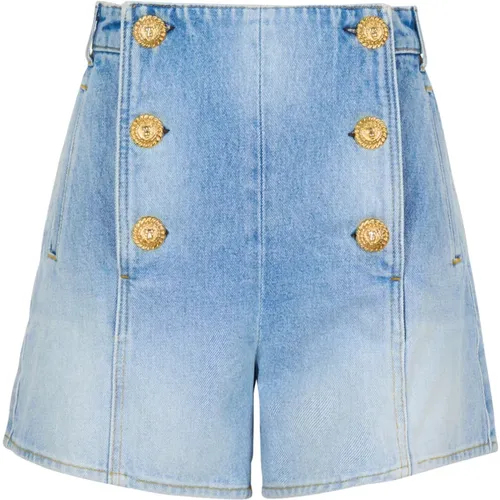 Shorts > Denim Shorts - - Balmain - Modalova