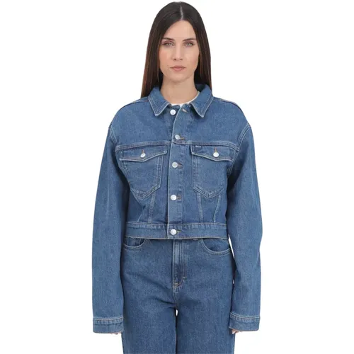 Blouses & Shirts > Denim Shirts - - Tommy Jeans - Modalova