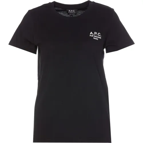 A.p.c. - Tops > T-Shirts - Black - A.p.c. - Modalova