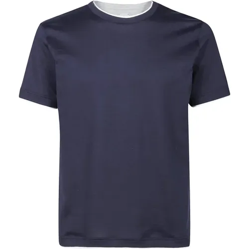 Eleventy - Tops > T-Shirts - Blue - Eleventy - Modalova