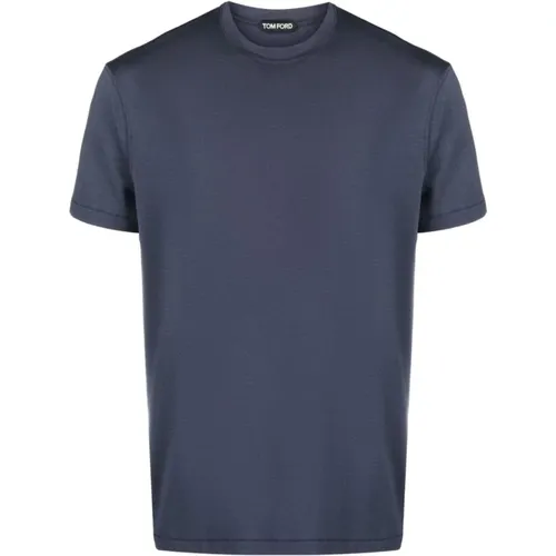 Tom Ford - Tops > T-Shirts - Blue - Tom Ford - Modalova