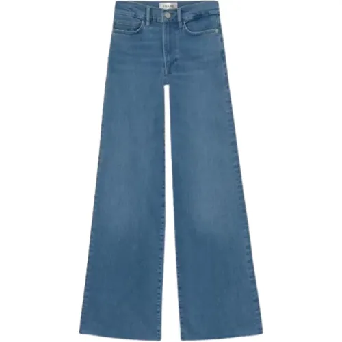 Frame - Jeans > Wide Jeans - Blue - Frame - Modalova