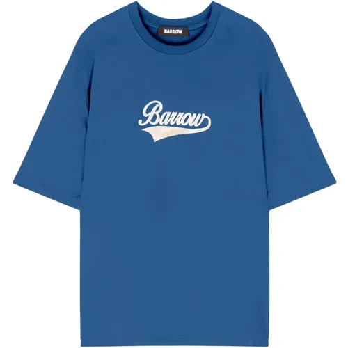 Barrow - Tops > T-Shirts - Blue - Barrow - Modalova