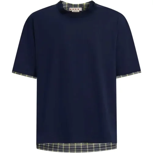 Marni - Tops > T-Shirts - Blue - Marni - Modalova