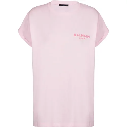 Balmain - Tops > T-Shirts - Pink - Balmain - Modalova