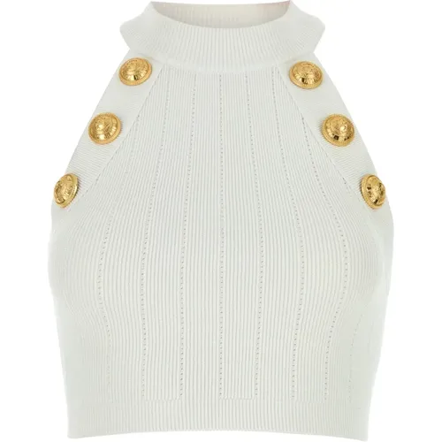 Tops > Sleeveless Tops - - Balmain - Modalova