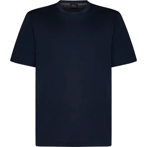 Brioni - Tops > T-Shirts - Blue - Brioni - Modalova