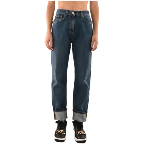 Jeans > Straight Jeans - - Elisabetta Franchi - Modalova