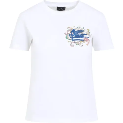 Etro - Tops > T-Shirts - White - ETRO - Modalova