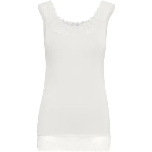 Tops > Sleeveless Tops - - Cream - Modalova