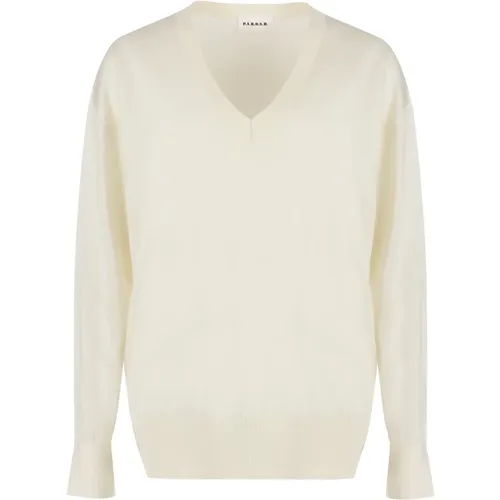 Knitwear > V-neck Knitwear - - P.a.r.o.s.h. - Modalova