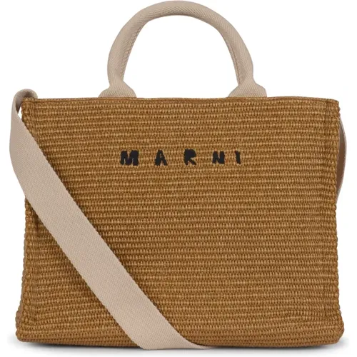 Marni - Bags > Tote Bags - Beige - Marni - Modalova