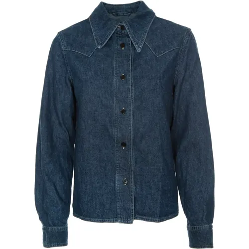 Blouses & Shirts > Denim Shirts - - closed - Modalova