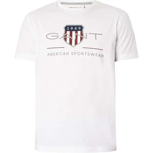 Gant - Tops > T-Shirts - White - Gant - Modalova